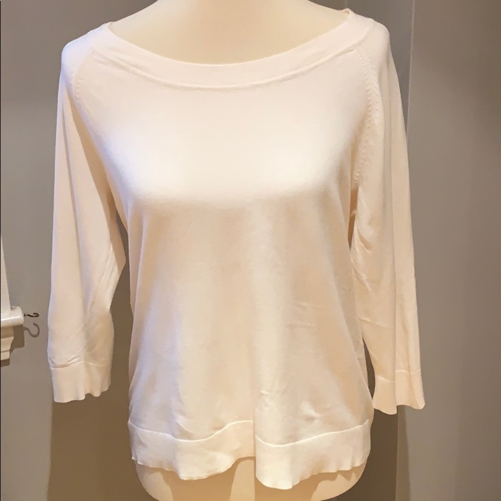 New Talbots cream sweater